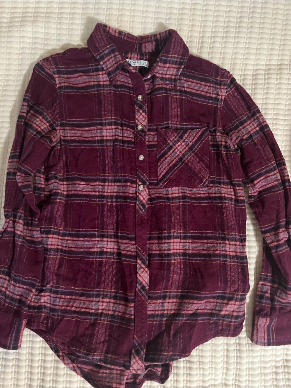 Arizona plaid buffalo plaid flannel button down
